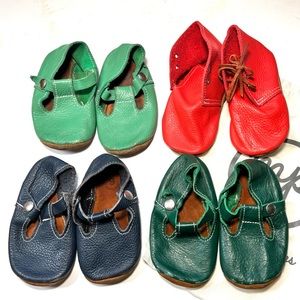 4 pairs Mon Petit Toddler shoes - size 6 - various colors